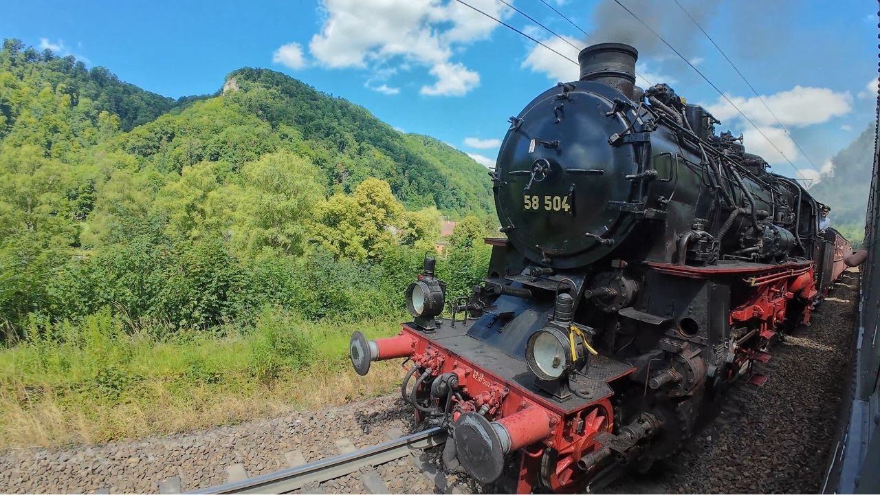 WOW! Parallelfahrt mit 2 Dampfloks auf der Geislinger Steige 