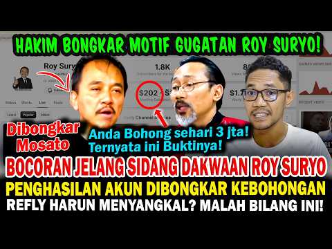 Leaked Ahead of Roy Suryo's Indictment Hearing! Account Earnings Exposed, Lies Revealed! Turns Out?!