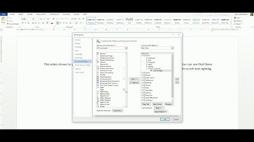 Microsoft Word 2013 Left to Right and Right to Left Text Direction