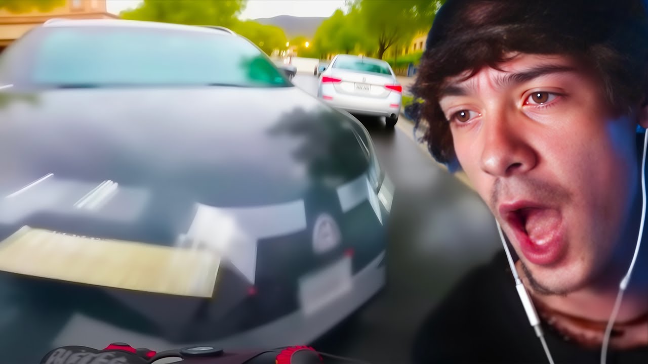 NON CI CREDO, LO PRENDE IN PIENO CON LA STRADA VUOTA!