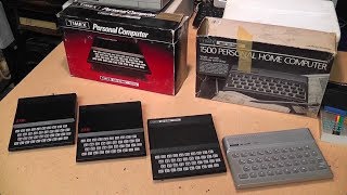 pc Sinclair ZX Spectrum 128K 1980's home computer with monitor