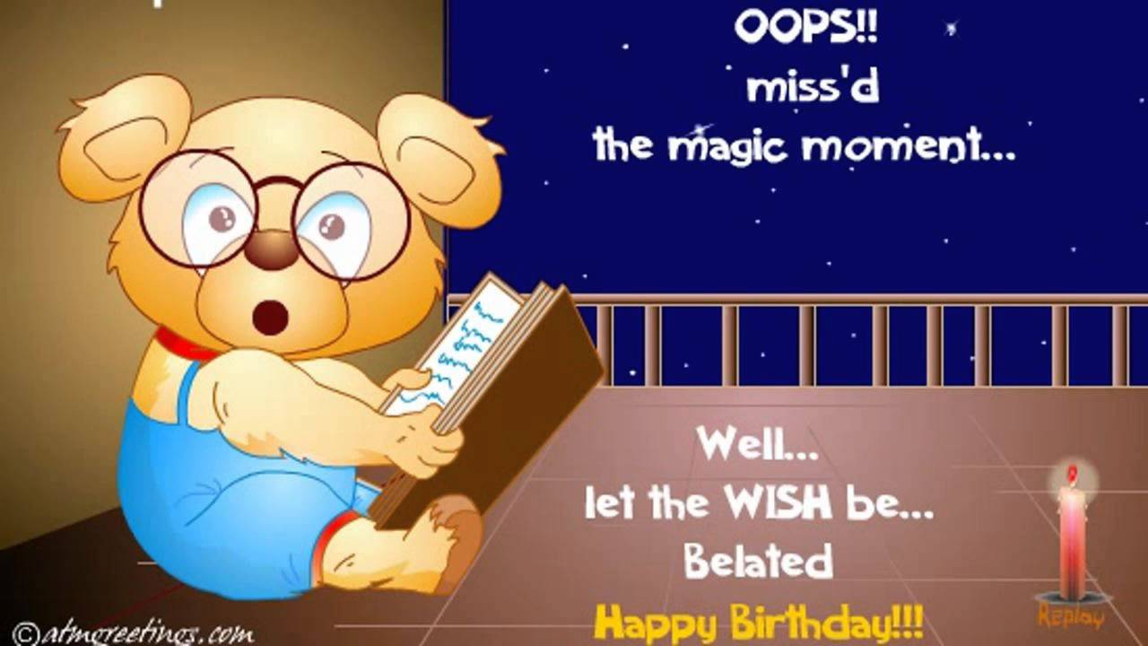 animated belated birthday wishes