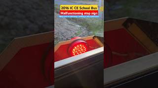 Malfunctioning school bus stop sign | #schoolbus #icbus #international