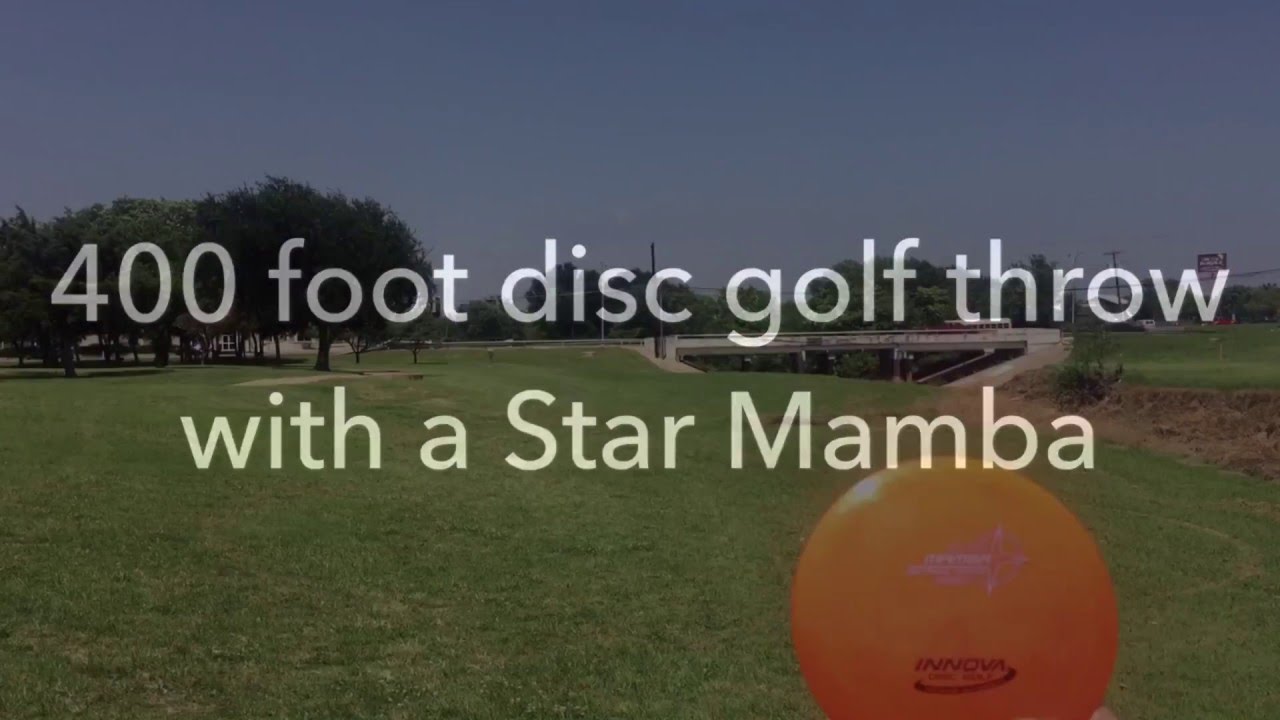 400 foot disc golf drive by Richard Simpson YouTube