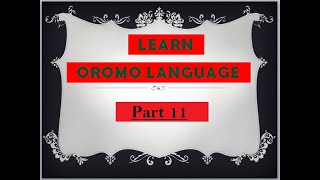 Lesson 12 - Silent Words in Oromo-Irra-buta in Afaam Oromo. screenshot 4