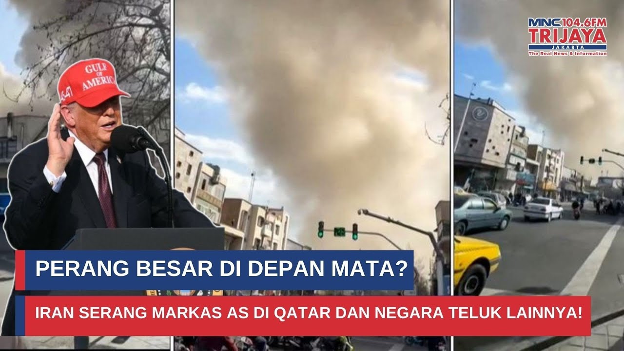 Detik-Detik Mencekam! Sistem Pertahanan Teluk Cegat Rudal Iran Menuju Pangkalan AS I Trijaya Update
