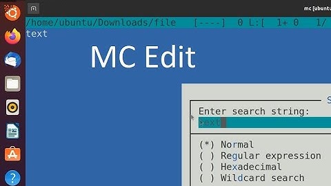 Midnight Commander Editor