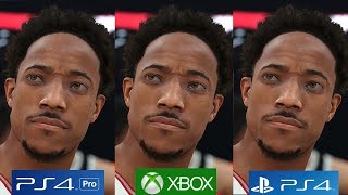 [4K/60FPS] NBA 2K18 - PS4 PRO vs PS4 vs Xbox One Graphics Comparison