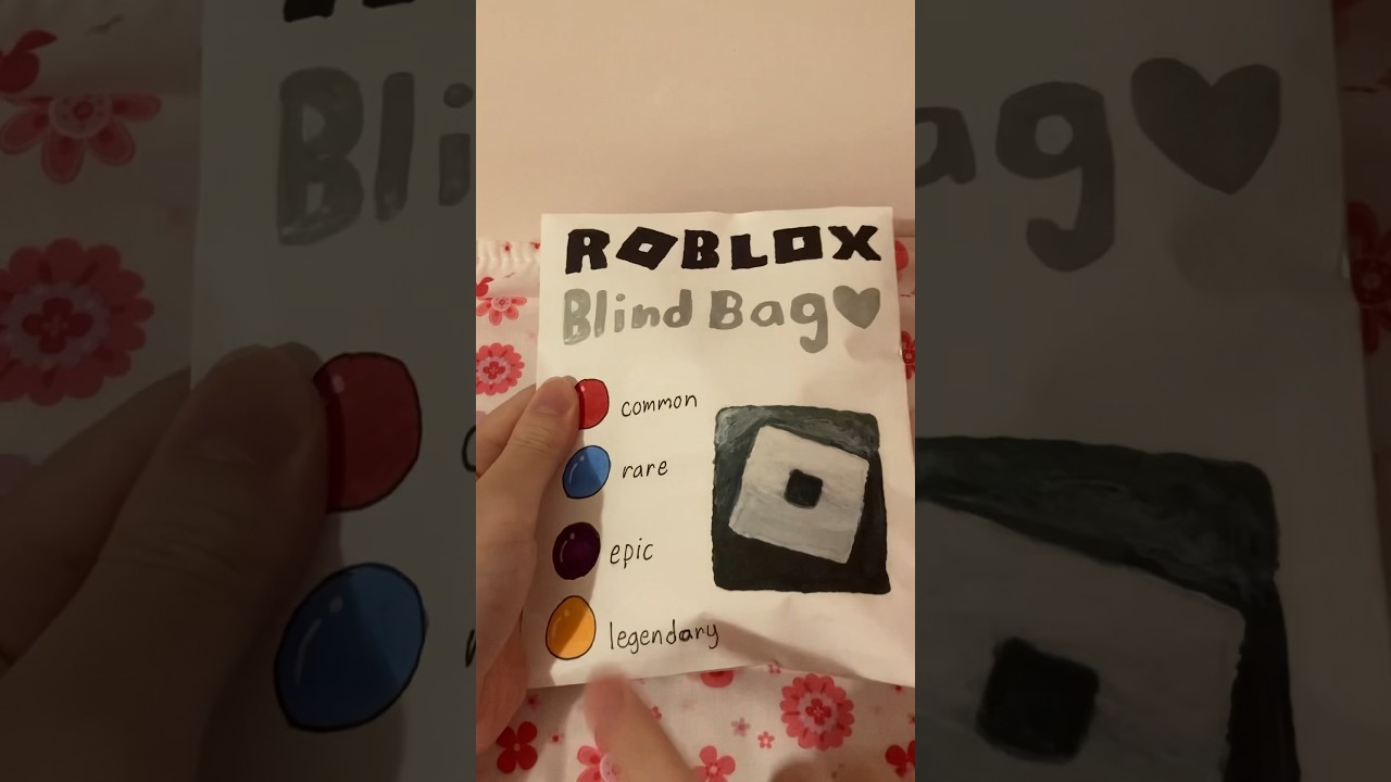 roblox blind bag! #blindbag #craft #diy #roblox #papersquishy #diycrafts  #papercraft #shorts 