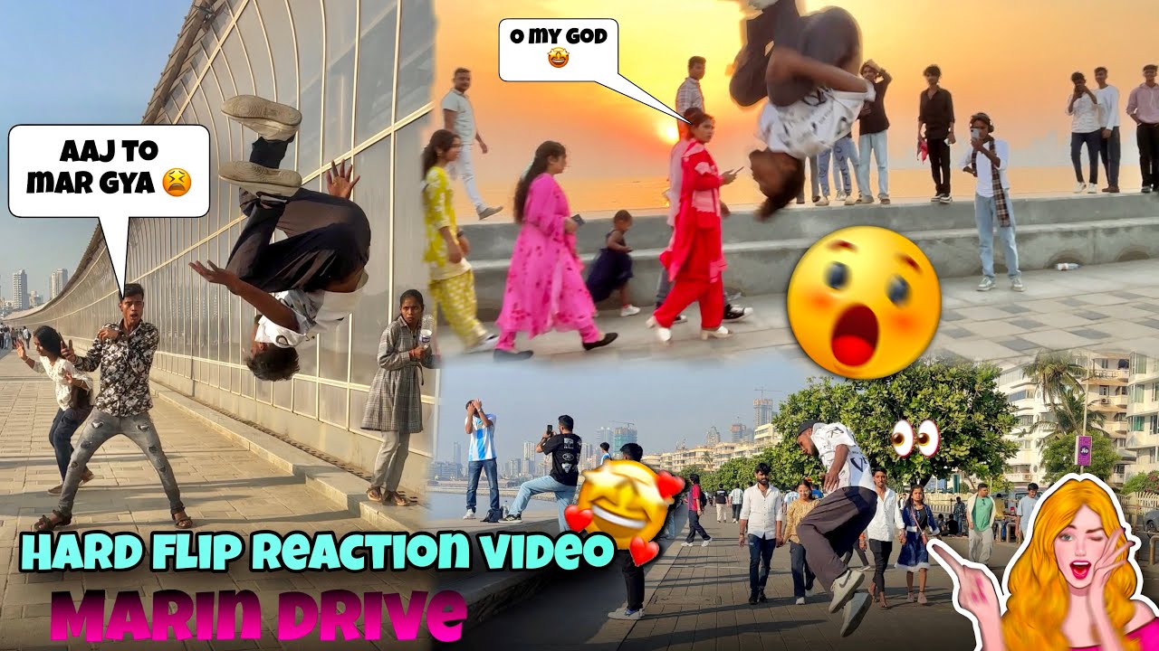 Hard Flip Reaction Video 🔥|| Marin Drive Flip Propose prank 😘|| Instagram vairal backflip reels || 
