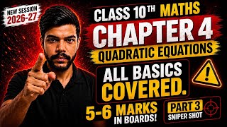 Class 10 Quadratic Equations Maths 🔥| Part 3 | CBSE Boards 2027 | Important Question | Nimit Agarwal