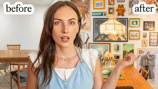 I had to be a couples therapist for this apartment makeover | EPIC gallery wall