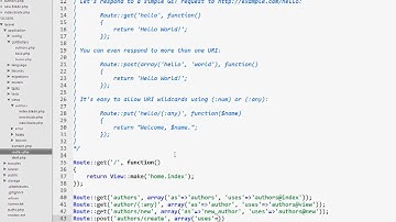 Laravel Tutorial Part 6 - CRUD - Creating with Eloquent
