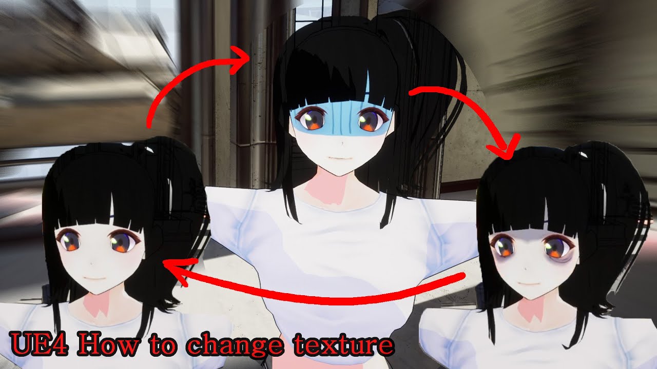 UE4 how to change character texture - YouTube