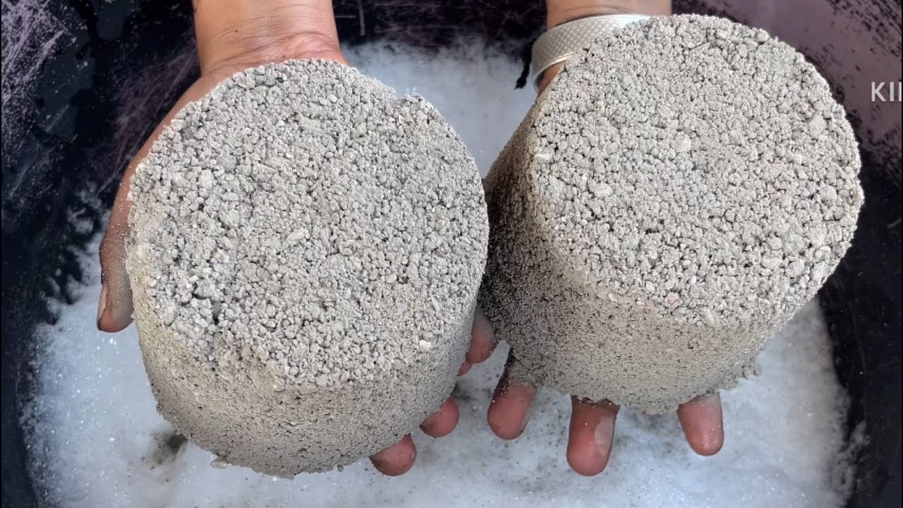 Full gritty texture water crumbling #satisfying