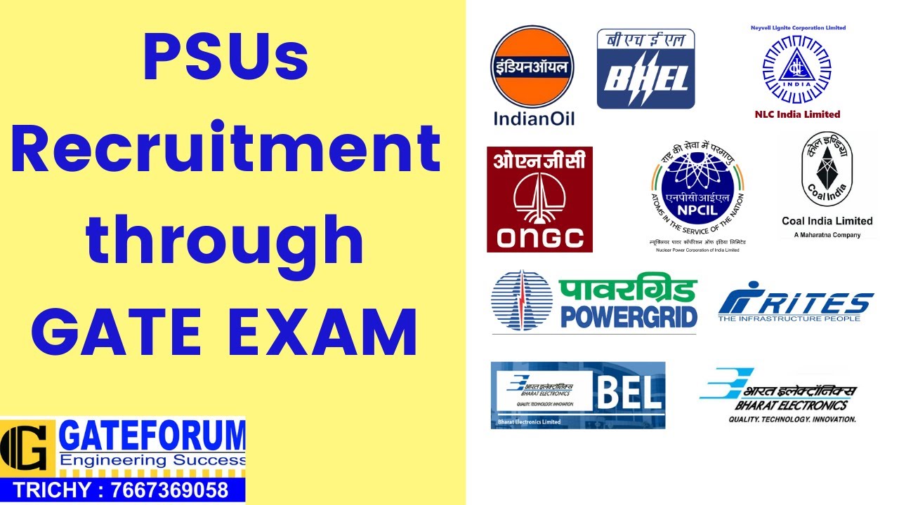 PSU Recruitment Through GATE Exam PSUs Salary Cutoff BHEL ONGC PSU Recruitment Through GATE Exam PSUs Salary Cutoff BHEL ONGC