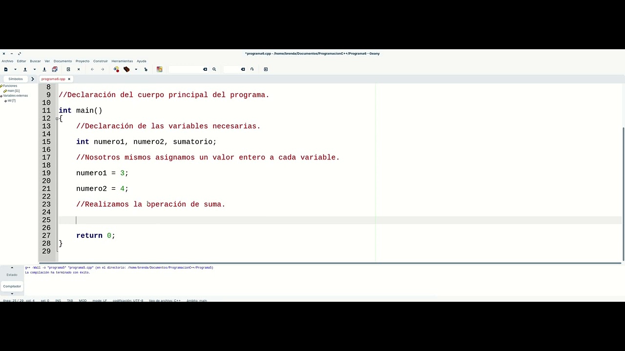 Programa Nº 6 - Suma de números enteros en C++ - YouTube
