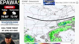Thursday August 29th, 2024 video forecast
