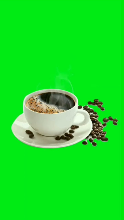 Hot Coffee ☕️ Cup Green Screen Video || Chroma Key #coffee #chromakey #chromakey #shorts