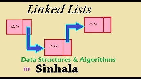 Linked lists in Sinhala -Data structures and algorithms