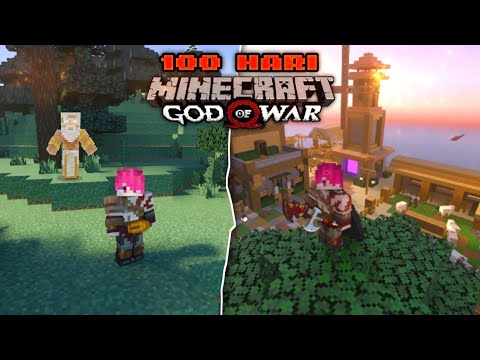 100 Hari Di Minecraft Tapi Sebagai God Of War!!
