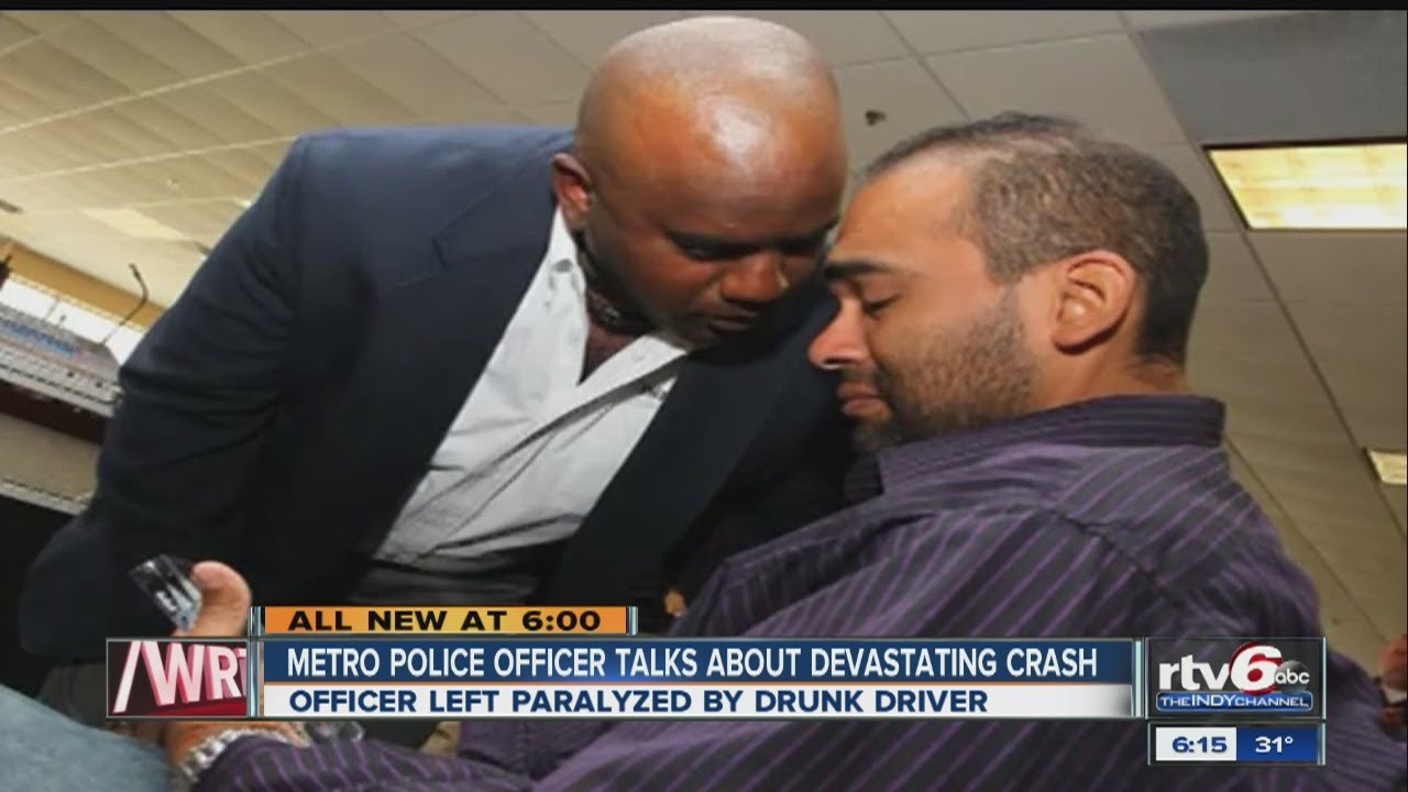 IMPD officer left paralyzed by drunken driver - YouTube