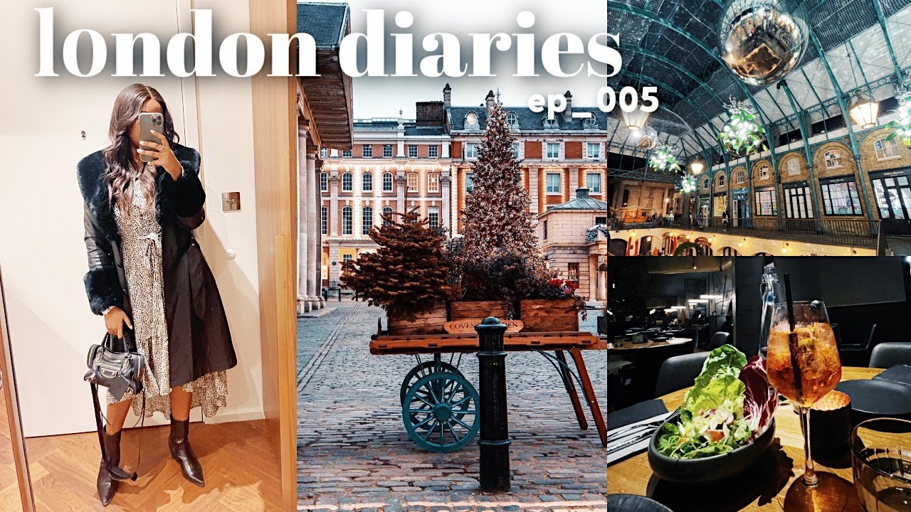 LONDON VLOG covent garden christmas market, zara haul + how i curl my
