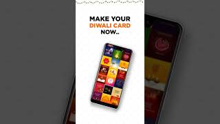 Make Diwali Greeting Card with readymade templates in AdBanao App #diwaligreetings #diwalicard screenshot 1