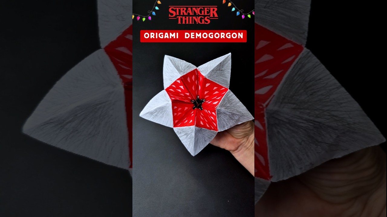 DIY STRANGER THINGS Demogorgon COOTIE Catcher EASY Origami Paper Monster