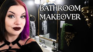 Moody Bathroom Makeover for Under $50! 💫 Flip The Crypt