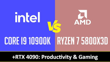 CORE I9 10900K vs RYZEN 7 5800X3D - Productivity & Gaming (RTX 4090)