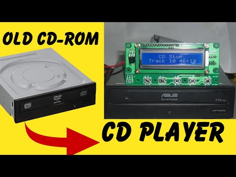 ดีวีดีรอม  New 2022  Make a CD Player From Old CDrom