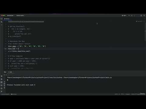 3. Non-Recurring Bugs || 16. Beginner Python Debugging || Python Professional Course