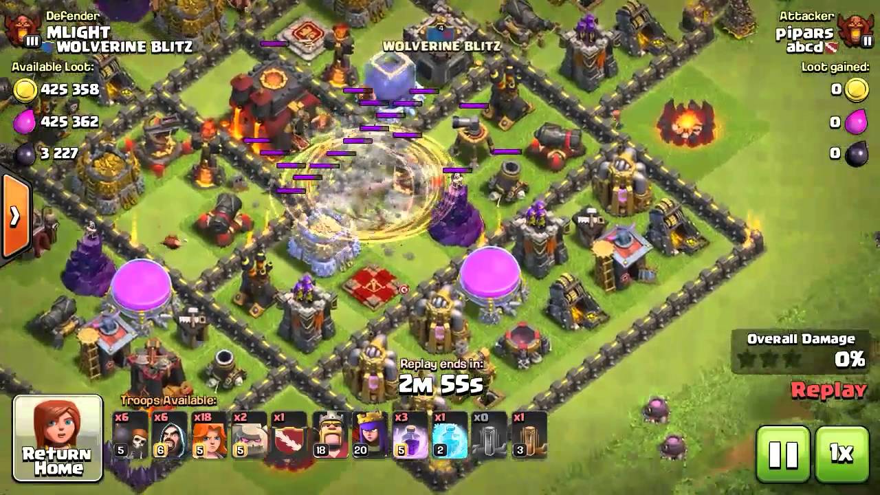 Max valkyries are so OVERPOWERED! abcd clan replays.