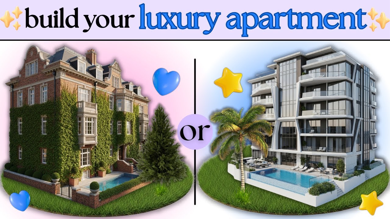 Build Your Dream Luxury Apartment: Modern vs Classic 🏙️✨ This or That