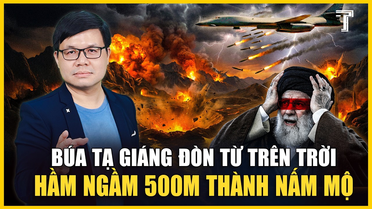 'BÚA TẠ' B-1B XUẤT KÍCH, MỸ TUNG ĐÒN TRỪNG PHẠT SẤM SÉT VÀO CÁC THÀNH PHỐ TÊN LỬA NGẦM CỦA IRAN
