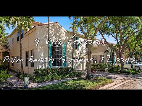 9 Via Verona, Palm Beach Gardens, FL home video tour