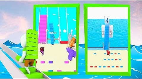 Bridge race 3D game/ bridge race game android ios gameplay/ bridge race