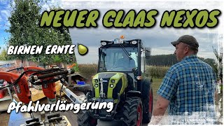 Obsthof Raddatz - Neuer CLAAS NEXOS 260 L | Pfahlverlängerung | FENDT ONE - Maschinell schneiden