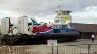 Hoverspeed Isle of Wight Hovercraft taking off