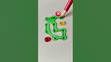 Draw a straight line connecting the numbers 1 to 13✍️👉 #drawing #line #maths #shorts