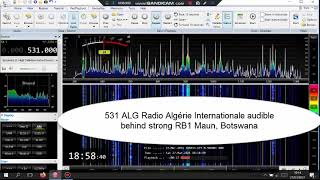 531 ALG Radio Algerie Internationale 7022km audible behind RB1 Botswana screenshot 3