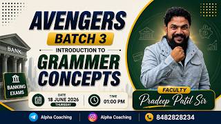 New Baking Batch | AVENGERS BATCH 3 | Subject - English | By - Pradip Patil Sir | Day 3
