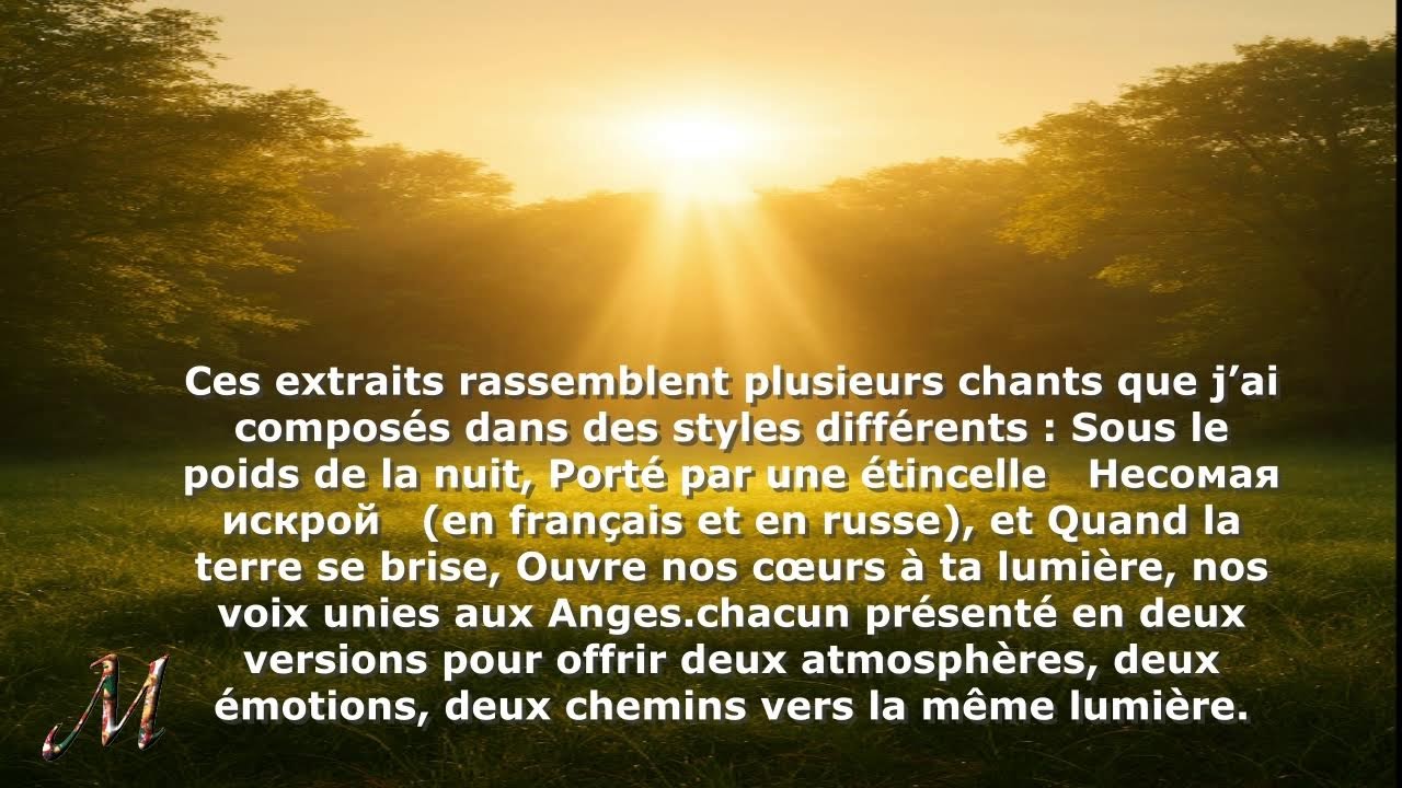 De la Nuit à la Lumière – Chants de la Terre