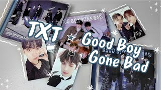 Unboxing TXT 'Good Boy Gone Bad' japanese albums | Standard, Limited Edition A, Limited Edition B