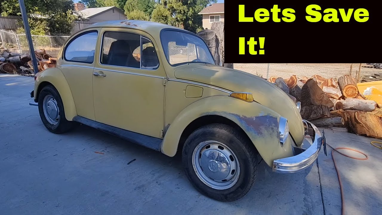 1973 VW Beatle Rescue - First Wash - Make it run better - fixing the problems