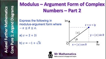 Modulus-Argument Form of Complex Numbers - Part 2 |  Mr Mathematics