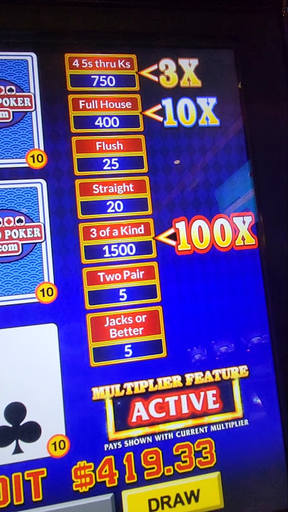 100X on Major Multipliers Shows Up Again 🤞. #slot #videopoker #casinogames