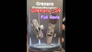 Grenaro S9 Wireless mic under 1000 level 3 Noise Cancellation Mode Test Unboxing #grenaro