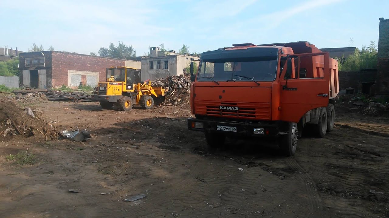Камаз с погрузчиком